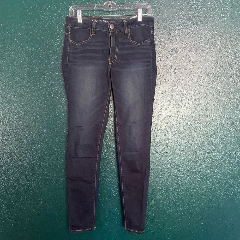 American Eagle Dark Wash High Rise Jeggings